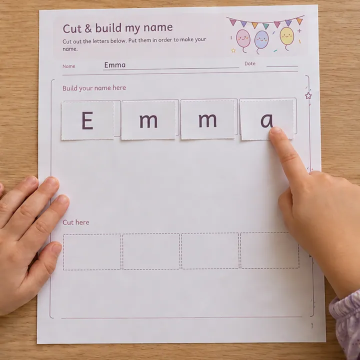 Cut & build my name use example: Paste and read it back.
