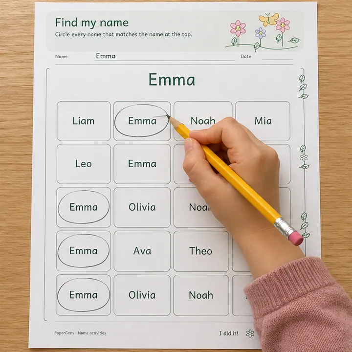 Find my name use example: Search the grid.